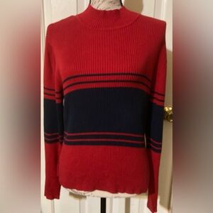 NWOT Ladies Size XL Chandler Hill Mock Neck Ribbed Sweater